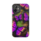Purple Monarch Butterfly Tough Phone Case — Floral Nature Protective Cover - 314 Originals