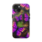 Purple Monarch Butterfly Tough Phone Case — Floral Nature Protective Cover - 314 Originals