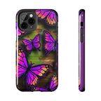 Purple Monarch Butterfly Tough Phone Case — Floral Nature Protective Cover - 314 Originals