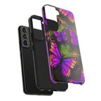 Purple Monarch Butterfly Tough Phone Case — Floral Nature Protective Cover - 314 Originals
