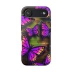 Purple Monarch Butterfly Tough Phone Case — Floral Nature Protective Cover - 314 Originals