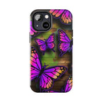 Purple Monarch Butterfly Tough Phone Case — Floral Nature Protective Cover - 314 Originals