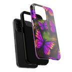 Purple Monarch Butterfly Tough Phone Case — Floral Nature Protective Cover - 314 Originals