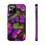 Purple Monarch Butterfly Tough Phone Case — Floral Nature Protective Cover - 314 Originals