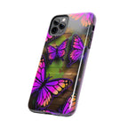 Purple Monarch Butterfly Tough Phone Case — Floral Nature Protective Cover - 314 Originals