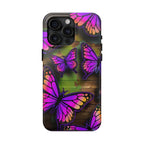 Purple Monarch Butterfly Tough Phone Case — Floral Nature Protective Cover - 314 Originals