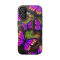 Purple Monarch Butterfly Tough Phone Case — Floral Nature Protective Cover - 314 Originals