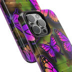 Purple Monarch Butterfly Tough Phone Case — Floral Nature Protective Cover - 314 Originals