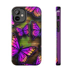 Purple Monarch Butterfly Tough Phone Case — Floral Nature Protective Cover - 314 Originals