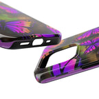Purple Monarch Butterfly Tough Phone Case — Floral Nature Protective Cover - 314 Originals