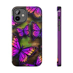Purple Monarch Butterfly Tough Phone Case — Floral Nature Protective Cover - 314 Originals