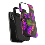 Purple Monarch Butterfly Tough Phone Case — Floral Nature Protective Cover - 314 Originals