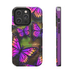 Purple Monarch Butterfly Tough Phone Case — Floral Nature Protective Cover - 314 Originals