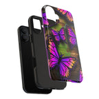Purple Monarch Butterfly Tough Phone Case — Floral Nature Protective Cover - 314 Originals