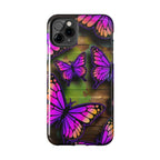 Purple Monarch Butterfly Tough Phone Case — Floral Nature Protective Cover - 314 Originals
