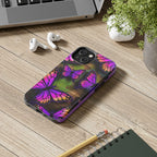 Purple Monarch Butterfly Tough Phone Case — Floral Nature Protective Cover - 314 Originals
