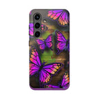 Purple Monarch Butterfly Tough Phone Case — Floral Nature Protective Cover - 314 Originals