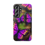 Purple Monarch Butterfly Tough Phone Case — Floral Nature Protective Cover - 314 Originals