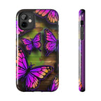 Purple Monarch Butterfly Tough Phone Case — Floral Nature Protective Cover - 314 Originals