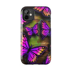 Purple Monarch Butterfly Tough Phone Case — Floral Nature Protective Cover - 314 Originals