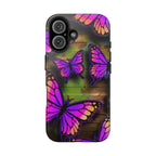 Purple Monarch Butterfly Tough Phone Case — Floral Nature Protective Cover - 314 Originals