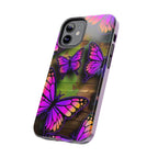 Purple Monarch Butterfly Tough Phone Case — Floral Nature Protective Cover - 314 Originals