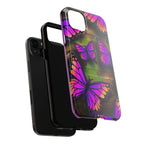Purple Monarch Butterfly Tough Phone Case — Floral Nature Protective Cover - 314 Originals
