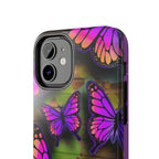 Purple Monarch Butterfly Tough Phone Case — Floral Nature Protective Cover - 314 Originals