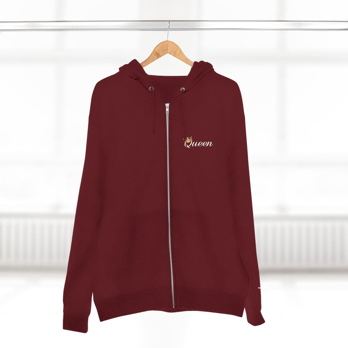 'Queen' Chest Logo Zip Hoodie — Women's Urban Streetwear - 314 Originals