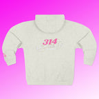 'Queen' Chest Logo Zip Hoodie — Women's Urban Streetwear - 314 Originals