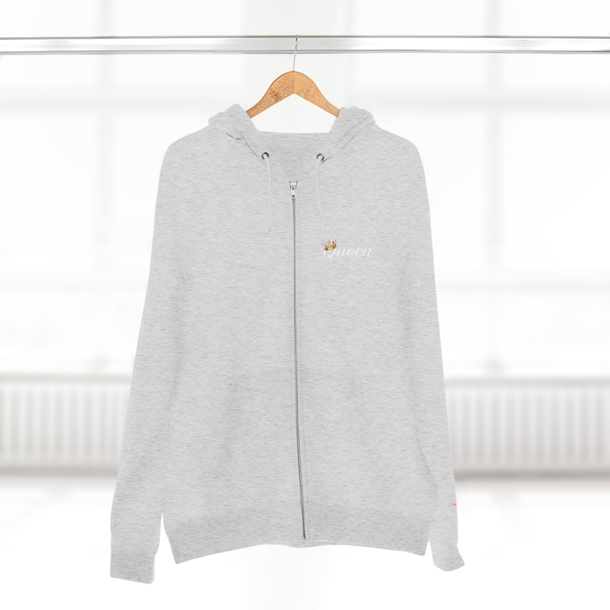 'Queen' Chest Logo Zip Hoodie — Women's Urban Streetwear - 314 Originals