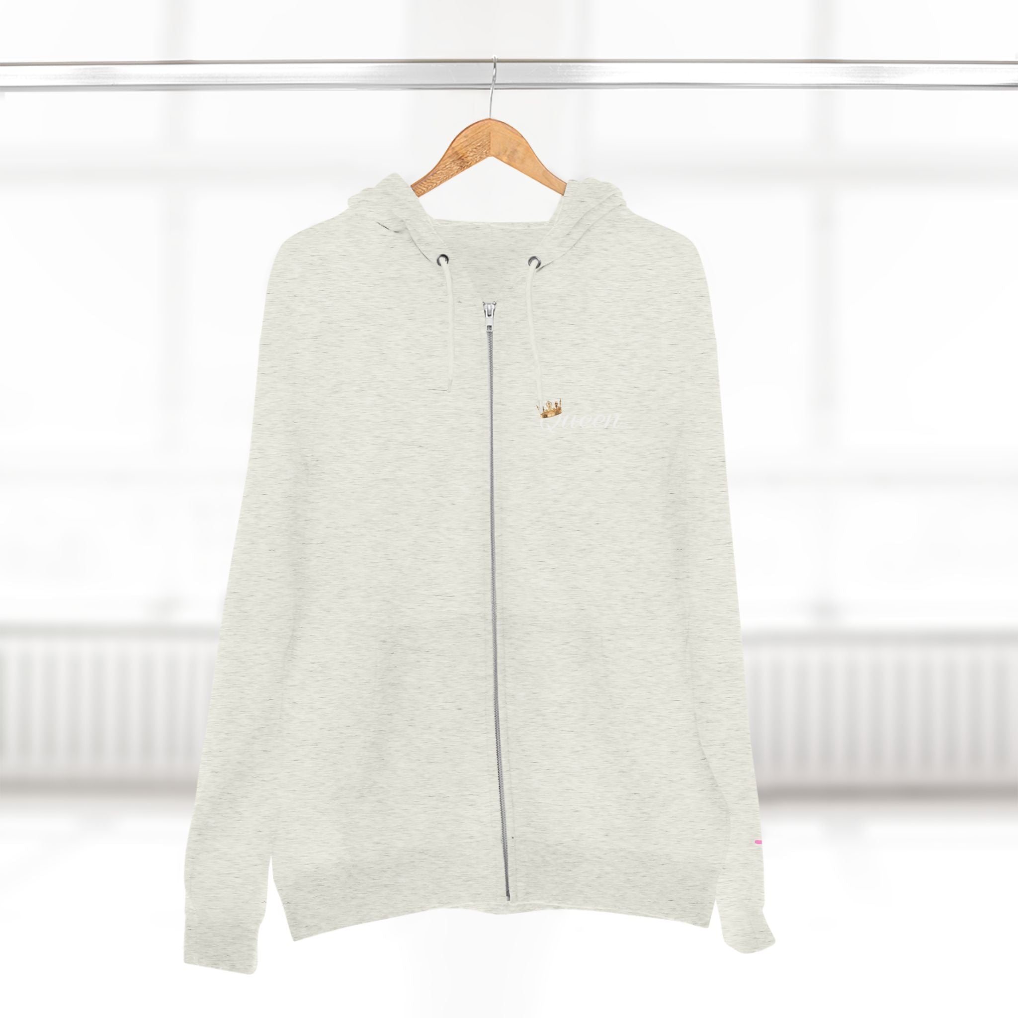'Queen' Chest Logo Zip Hoodie — Women's Urban Streetwear - 314 Originals