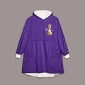Queen Purple Hooded Blanket – Regal Crown Lounge Throw - 314 Originals