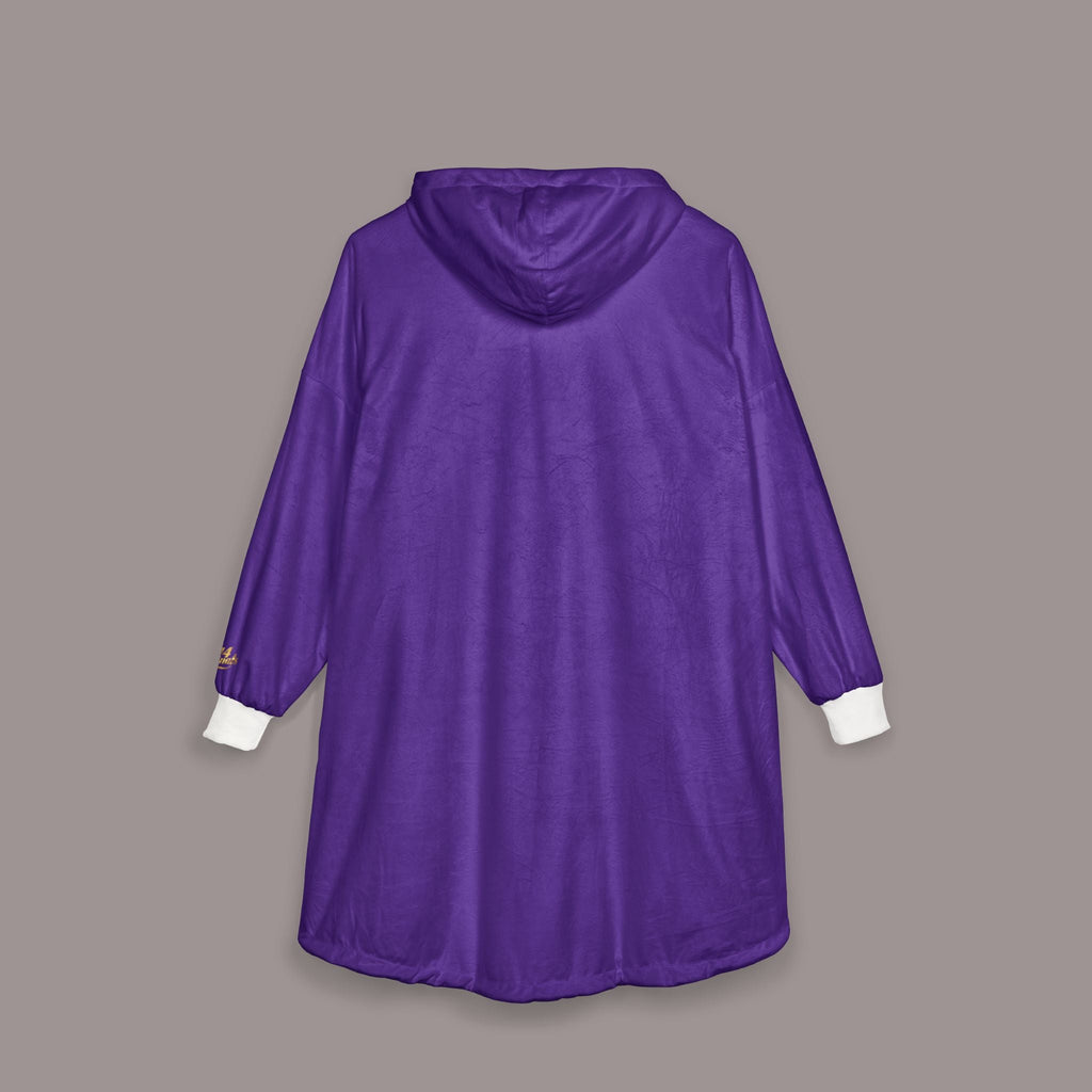 Queen Purple Hooded Blanket – Regal Crown Lounge Throw - 314 Originals