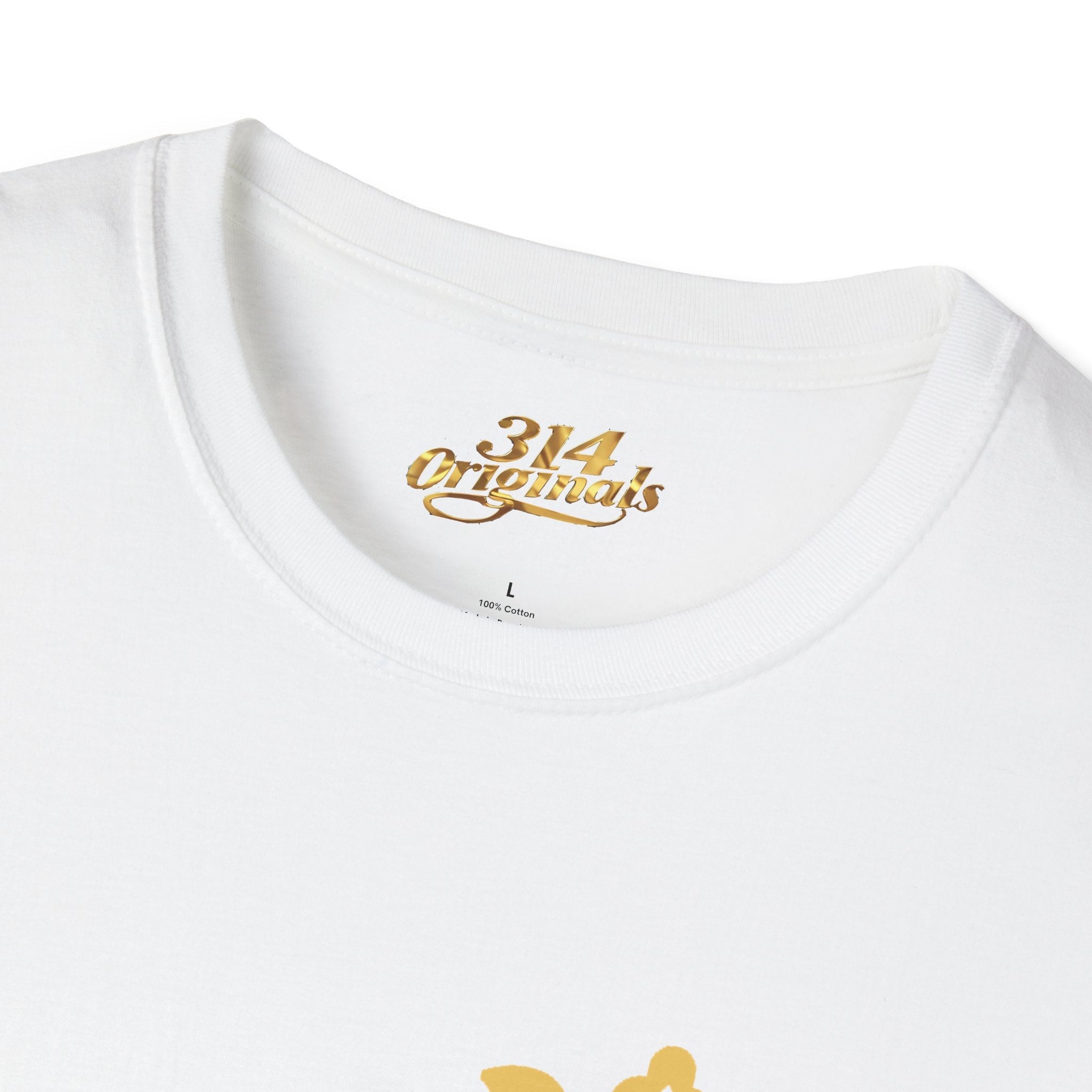 Queen Q Crown T-Shirt — Pink & Gold Heart Logo Tee - 314 Originals