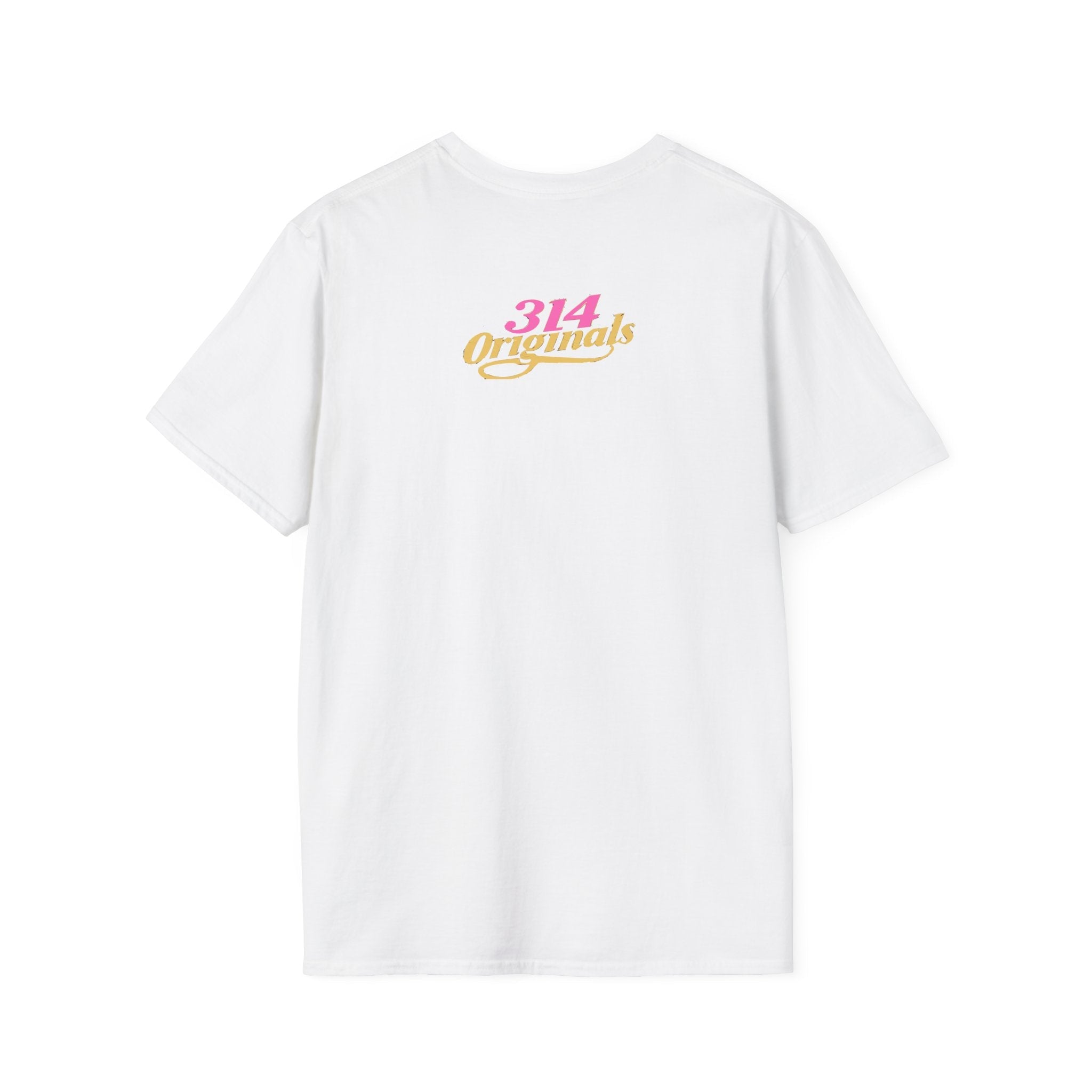 Queen Q Crown T-Shirt — Pink & Gold Heart Logo Tee - 314 Originals