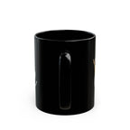 Queen Script Black Mug with Gold Crown — Royal Coffee Tea Gift - 314 Originals