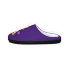 Queen Women's Indoor Slippers — Purple Regal Checkmate Cozy Slides - 314 Originals
