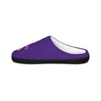 Queen Women's Indoor Slippers — Purple Regal Checkmate Cozy Slides - 314 Originals