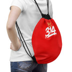 Red 314 Crown Drawstring Gym Sack - 314 Originals