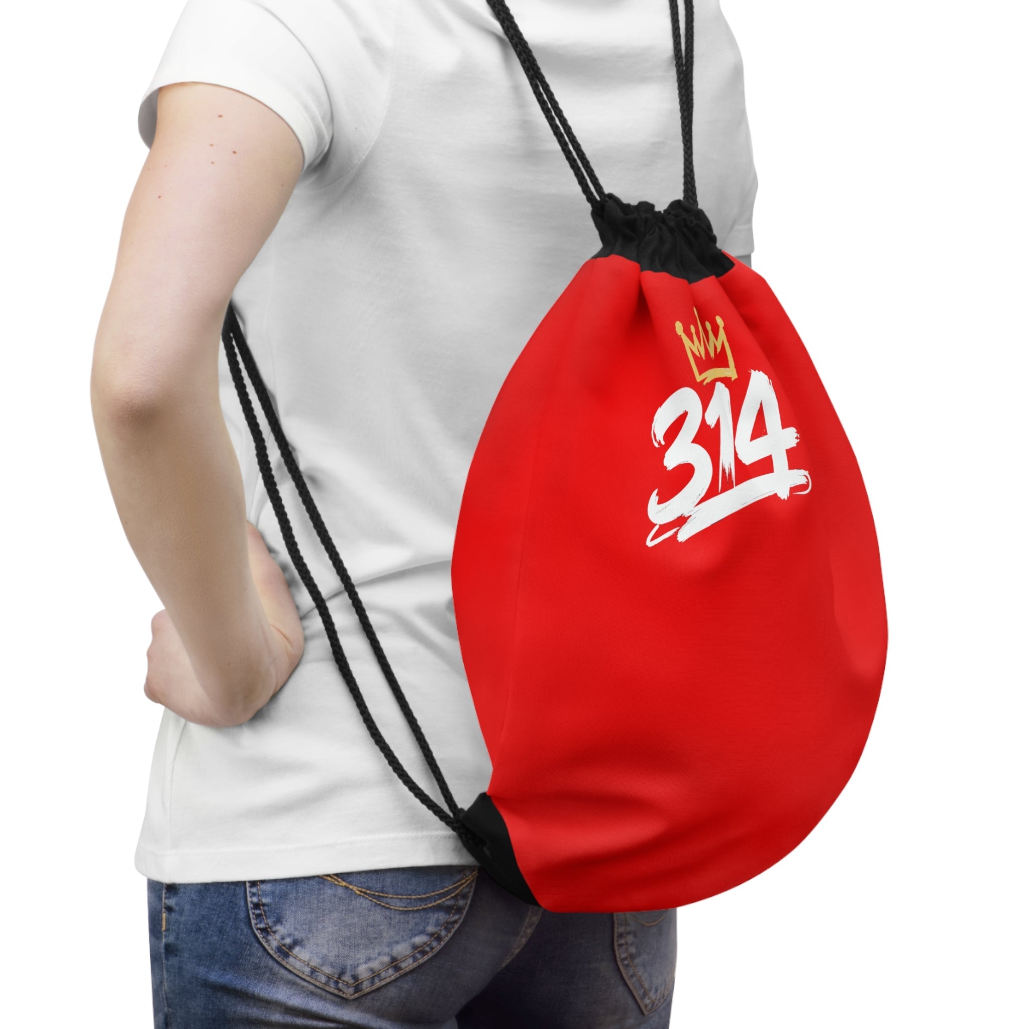 Red 314 Crown Drawstring Gym Sack - 314 Originals