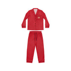 Red Satin Women's Pajama Set — Luxurious Button-Up Sleepwear - 314 Originals