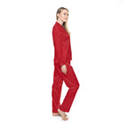Red Satin Women's Pajama Set — Luxurious Button-Up Sleepwear - 314 Originals