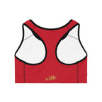 Red Sports Bra — "Originals" Pink Script Athletic Crop Top - 314 Originals