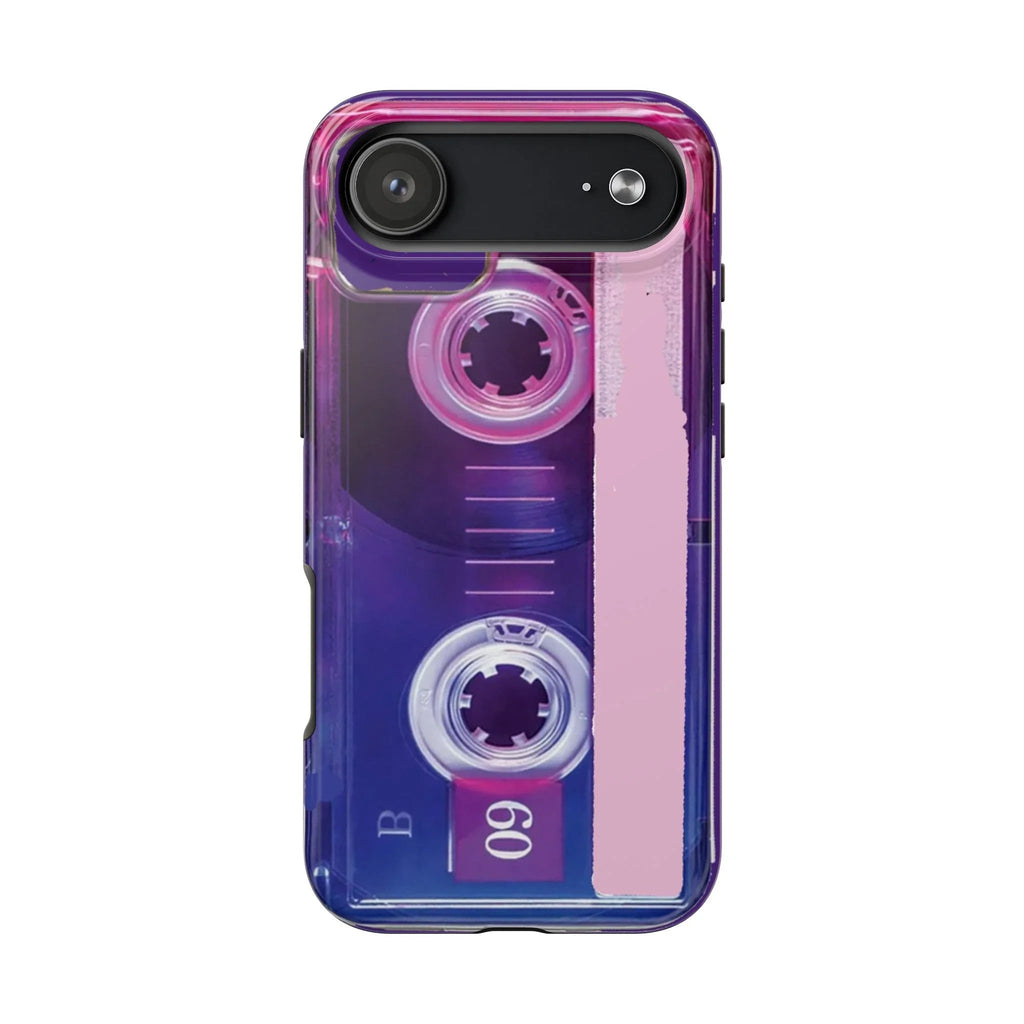 Retro Cassette Tough Phone Case — 80s Vintage Tape Design, Protective iPhone Cover - 314 Originals