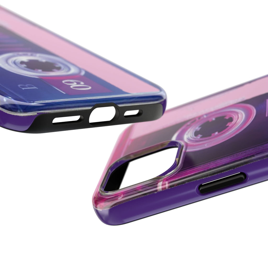 Retro Cassette Tough Phone Case — 80s Vintage Tape Design, Protective iPhone Cover - 314 Originals