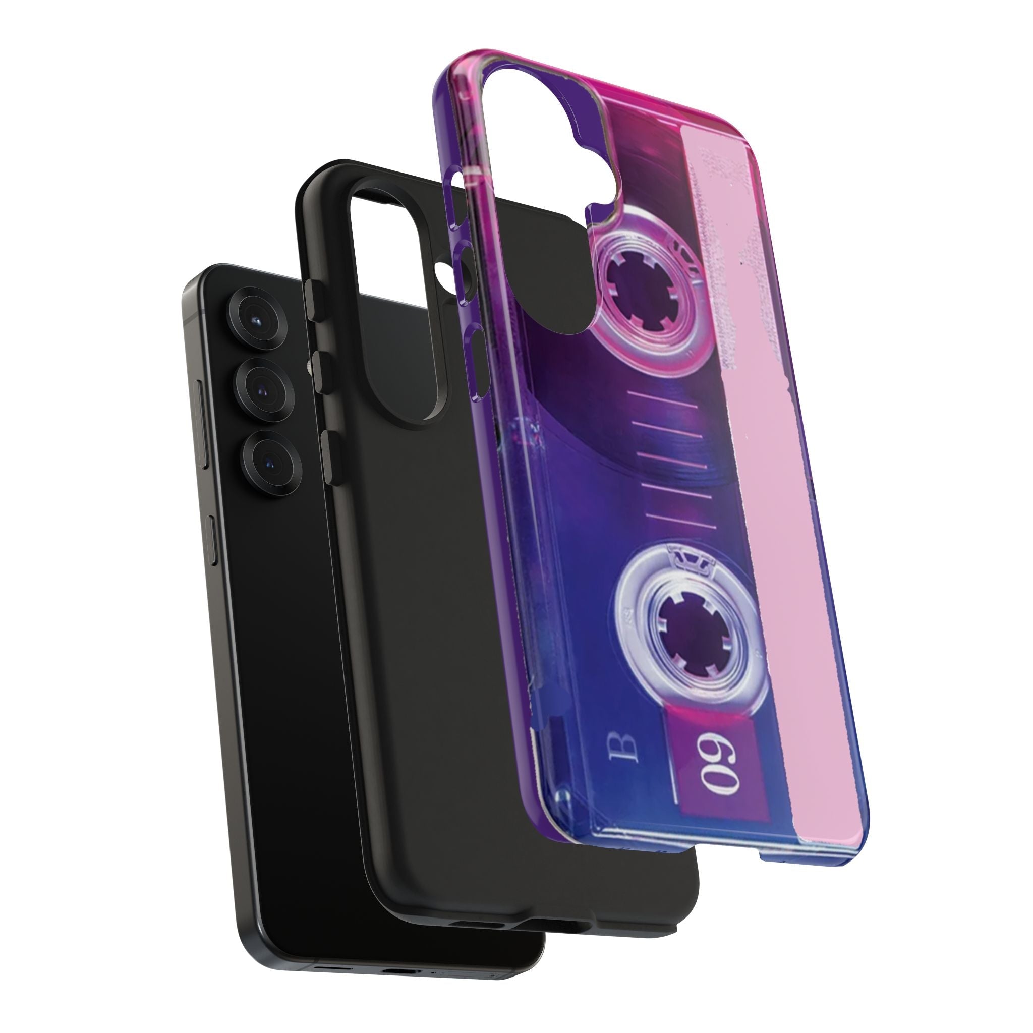 Retro Cassette Tough Phone Case — 80s Vintage Tape Design, Protective iPhone Cover - 314 Originals