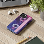 Retro Cassette Tough Phone Case — 80s Vintage Tape Design, Protective iPhone Cover - 314 Originals