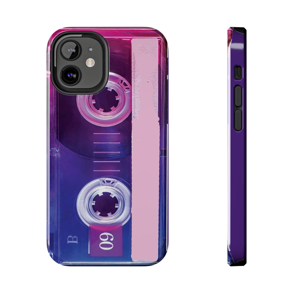 Retro Cassette Tough Phone Case — 80s Vintage Tape Design, Protective iPhone Cover - 314 Originals