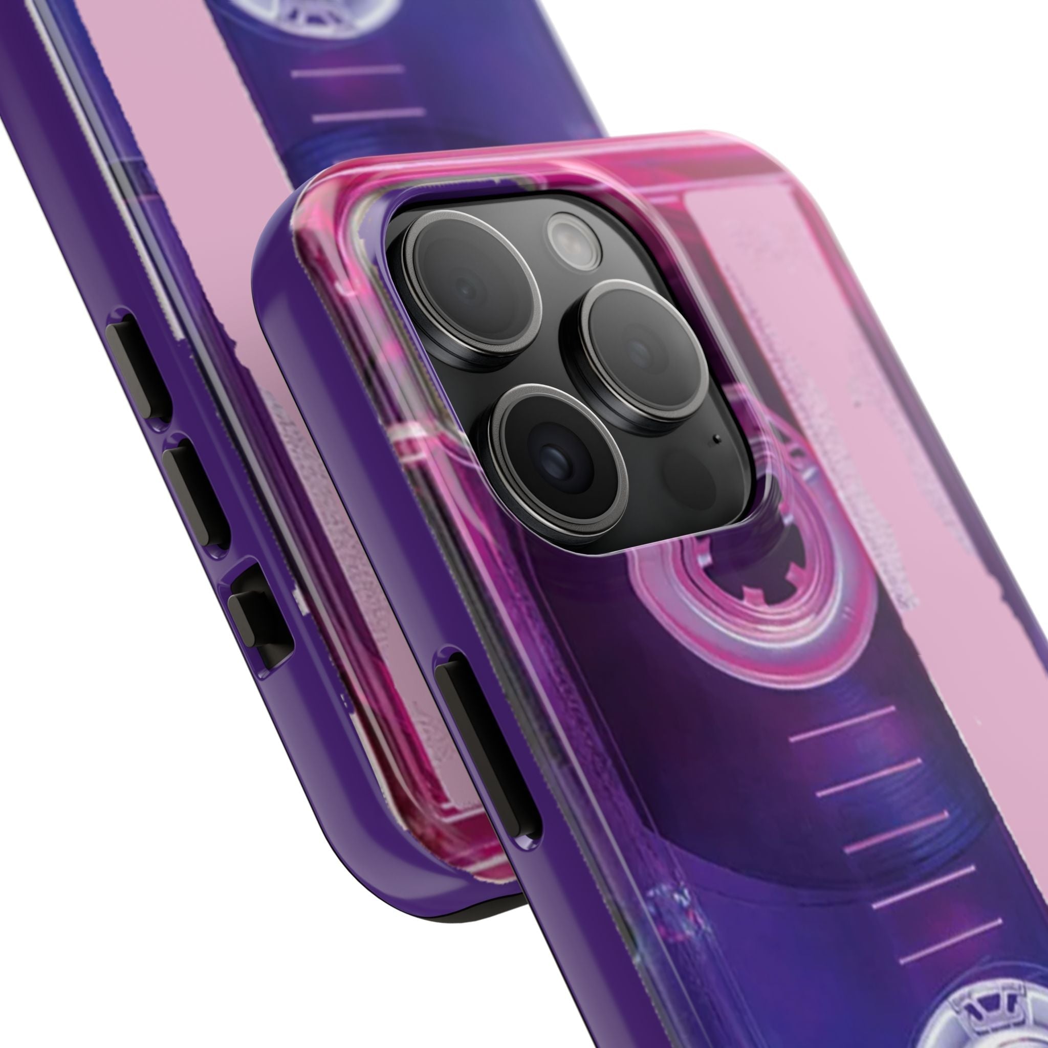 Retro Cassette Tough Phone Case — 80s Vintage Tape Design, Protective iPhone Cover - 314 Originals